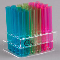 Choice Test Tube / Shooter Rack with 100 Assorted Neon Test Tube Shots / Shooters