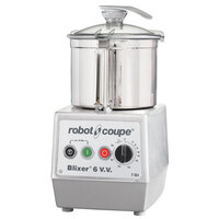 Robot Coupe BLIXER6VV Variable-Speed 7 Qt. Stainless Steel Batch Bowl Food Processor - 120V, 3 hp