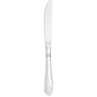 Walco 9811 Chalet 7 inch 18/10 Stainless Steel Extra Heavy Weight Solid Handle Butter Knife - 24/Case