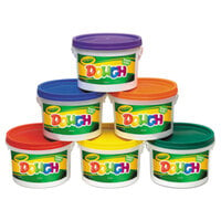 Crayola 570016 3 lb. Assorted Color Modeling Dough Bucket - 6/Set