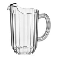 Choice 48 oz. Clear SAN Plastic Beverage Pitcher