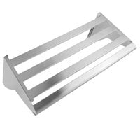 Matfer Bourgeat 845608 16 inch x 31 1/2 inch Stainless Steel Wall Mounted Utensil Rack with Shelf