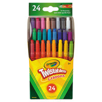 Crayola 529724 24 Assorted Twistable Mini Size Crayons