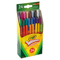 Crayola 529724 24 Assorted Twistable Mini Size Crayons