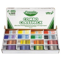 Crayola 523348 Classpack 128 Assorted Large Crayons and Ultra-Clean Markers