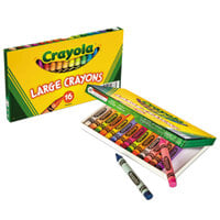 Crayola 520336 16 Assorted Large Size Crayons