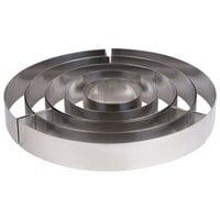Matfer Bourgeat 681911 Stainless Steel 5-Piece Round Wedding Cake Ring Frame Set