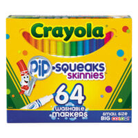 Crayola 588764 Pip-Squeaks Skinnies 64 Assorted Washable Markers