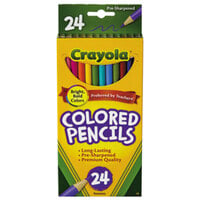 Crayola 684024 24 Assorted Long Barrel 3.3mm Colored Pencils