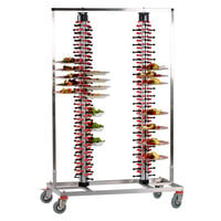 Plate Mate PM168-180 Twin Mobile Plate Rack Holds 168 Plates 73 3/4 inchH