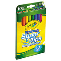 Crayola 588610 Super Tips 10 Assorted Washable Markers