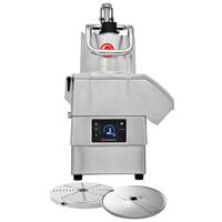 Sammic CA-4V Variable-Speed Full Moon Pusher Continuous Feed Food Processor with 2 Discs - 3 hp