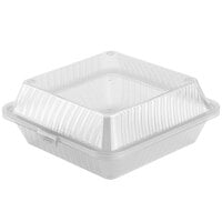 GET EC-10 9 inch x 9 inch x 3 1/2 inch Clear Customizable Reusable Eco-Takeouts Container - 12/Case