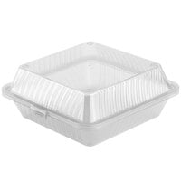 GET EC-10 9" x 9" x 3 1/2" Clear Customizable Reusable Eco-Takeouts Container - 12/Case