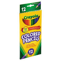 Crayola 684012 12 Assorted Long Barrel 3.3mm Colored Pencils
