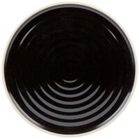 Chef & Sommelier FK843 Geode 10 3/4" Black Stackable Dinner Plate by Arc Cardinal - 12/Case