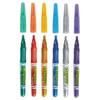 Crayola 588629 Assorted 6 Color Glitter Markers