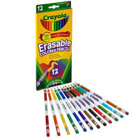 Crayola 684412 12 Assorted Erasable 3.3mm Colored Pencils