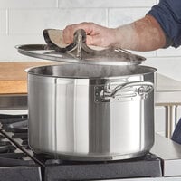 Vigor 16 Qt. Stainless Steel Aluminum-Clad Sauce Pot with Cover