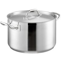 Vigor SS1 Series 16 Qt. Stainless Steel Aluminum-Clad Sauce Pot with Cover