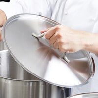 Vigor 14 inch Stainless Steel Replacement Lid for 7 Qt. Saute Pan / 24 Qt. Stock Pot