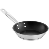 Vigor 8" Stainless Steel Non-Stick Fry Pan with Aluminum-Clad Bottom and Excalibur Coating