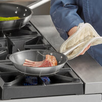 Vigor 8 inch Stainless Steel Non-Stick Fry Pan with Aluminum-Clad Bottom and Excalibur Coating