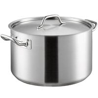 Vigor 22 Qt. Stainless Steel Aluminum-Clad Sauce Pot with Cover