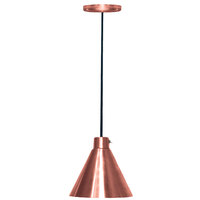 Hanson Heat Lamps 400-C-BCOP Ceiling Mount Heat Lamp with Bright Copper Finish - 115/230V
