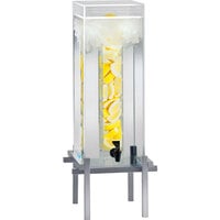 Cal-Mil 1132-5INF-74 Silver One By One 5 Gallon Beverage Dispenser with Infusion Core