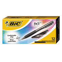Bic BU311BK Black Bold Point 1mm Retractable Ballpoint Pen   - 12/Pack