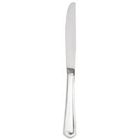 Walco 44451 Classic Silver 9 1/2 inch 18/10 Silver Plated Extra Heavy Weight Dinner Knife   - 36/Case
