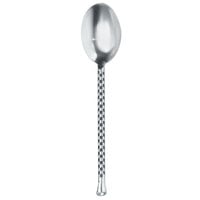 Walco CHAR01 Charred 7 3/8 inch 18/10 Stainless Steel Extra Heavy Weight Teaspoon - 12/Case