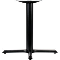 Lancaster Table & Seating Cast Iron 30 inch x 30 inch Black 4 inch Standard Height Column Table Base