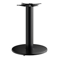 Lancaster Table & Seating Cast Iron 22 inch Round Black 4 1/2 inch Standard Height Column Table Base