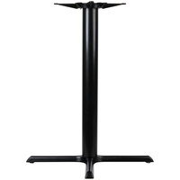 Lancaster Table & Seating 33 inch x 33 inch Black 4 1/2 inch Bar Height Column Stamped Steel Table Base