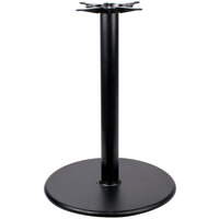 Lancaster Table & Seating Cast Iron 30 inch Round Black 4 inch Bar Height Column Table Base