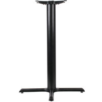 Lancaster Table & Seating 30 inch x 30 inch Black 4 inch Bar Height Column Cast Iron Table Base