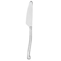 Walco 5845 Nouveaux Hammered 9 7/16 inch 18/10 Stainless Steel Extra Heavy Weight Dinner Knife - 12/Case
