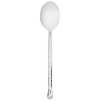 Walco 5801 Nouveaux Hammered 7 1/2 inch 18/10 Stainless Steel Extra Heavy Weight Teaspoon - 12/Case