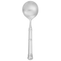 Walco S5212 Satin Soprano 6 1/4 inch 18/10 Stainless Steel Extra Heavy Weight Bouillon Spoon - 12/Case