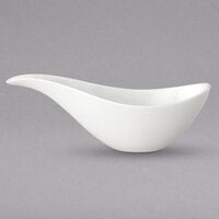 Villeroy & Boch 16-3272-3435 Stella Hotel 3.3 oz. White Bone Porcelain Sauceboat - 6/Case