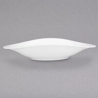 Villeroy & Boch 16-3293-2730 Dune 10 1/4 inch x 8 1/4 inch White Porcelain Oval Plate - 6/Case