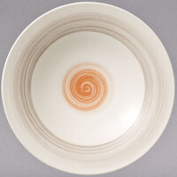 Villeroy & Boch 16-4020-2701 Amarah 11 1/4" Red Sun Porcelain Coupe Deep Plate - 6/Case