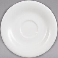 Villeroy & Boch 16-3293-1280 Dune 6 1/4 inch White Porcelain Saucer - 6/Case