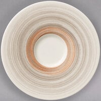 Villeroy & Boch 16-4021-1220 Amarah 6 5/8 inch Taupe Porcelain Saucer - 4/Case