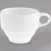 Villeroy & Boch 16-3293-1451 Dune 3 oz. White Porcelain Stackable Cup - 6/Case