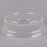 Fineline Platter Pleasers 9201-L 12 inch Clear PET Plastic Round High Dome Lid - 25/Case