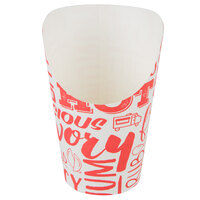 Choice Medium 5.5 oz. Paper Scoop Cup with Hot Food Print Design   - 50/Pack