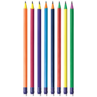 Bic PGEP181 Xtra Fun Assorted Two-Tone Barrel Color 0.7mm HB Lead #2 Pencil - 18/Pack